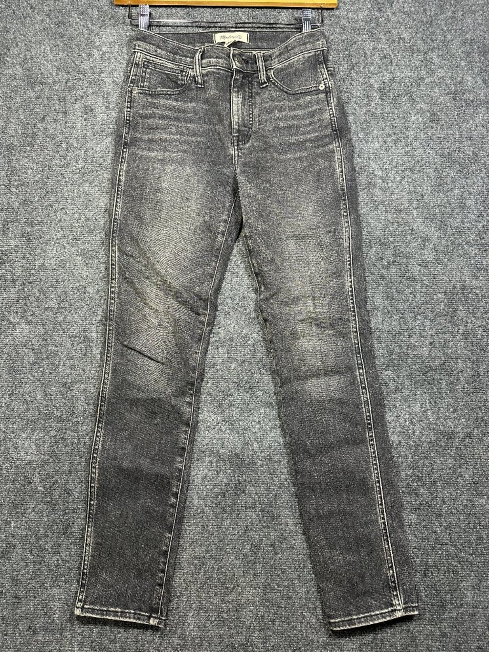 Madewell Jeans Womens 26 10 in High Rise Skinny Gray Cotton Stretch Pockets